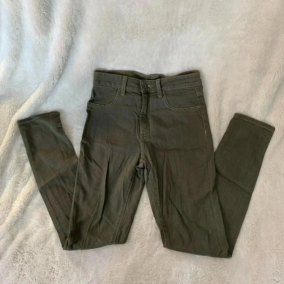 NWOT High Rise Green Carmar Denim Jeans sz 27 - Picture 1 of 7